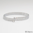 Deja vu Collier, Armb�nder, schwarz-grau-silber, Bs 118-2