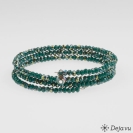 Deja vu Collier, Armb�nder, gr�n-gelb, Bs 218-2, smaragdgr�n