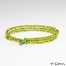 Deja vu Collier, Armb�nder, gr�n-gelb, Bs 226-1, oliv