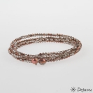 Deja vu Collier, Armb�nder, braun-gold, Bs 258-1, lachsbraun