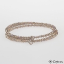 Deja vu Necklace, bracelets, brown-gold, Bs 262-1, stone grey