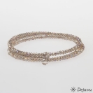 Deja vu Collier, Armb�nder, braun-gold, Bs 262-1, steingrau