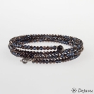 Deja vu Necklace, bracelets, blue-turquoise, Bs 280-2, black blue
