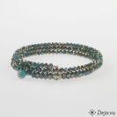 Deja vu Necklace, fabrik bracelets, blue-turquoise, Bs 296-2, jeans blue light