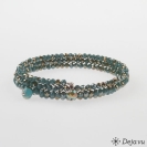 Deja vu Collier, Armb�nder, blau-t�rkis, Bs 296-2, jeansblau hell