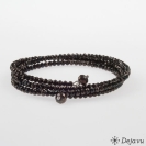 Deja vu Necklace, fabrik bracelets, black-grey-silver, Bs 30, black