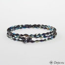 Deja vu Necklace, bracelets, blue-turquoise, Bs 326-2, dark petrol