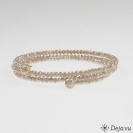 Deja vu Necklace, fabrik bracelets, brown-gold, Bs 440-2, ivory