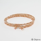 Deja vu Necklace, bracelets, brown-gold, Bs 44-1, orange brown