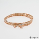 Deja vu Collier, Armb�nder, braun-gold, Bs 44-1, orangebraun