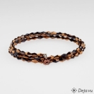 Deja vu Necklace, bracelets, brown-gold, Bs 454-2, golden