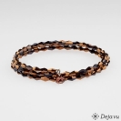Deja vu Collier, Armb�nder, braun-gold, Bs 454-2, gold