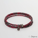 Deja vu Necklace, bracelets, red-orange, Bs 462-2, red