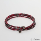 Deja vu Collier, Armb�nder, rot-orange, Bs 462-2, rot