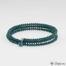 Deja vu Necklace, fabrik bracelets, blue-turquoise, Bs 590-1, dark petrol