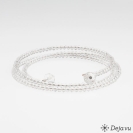 Deja vu Collier, Armb�nder, schwarz-grau-silber, Bs 602, transparent