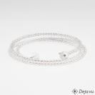 Deja vu Necklace, bracelets, black-grey-silver, Bs 602, transparent