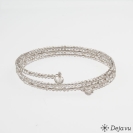 Deja vu Collier, Armb�nder, schwarz-grau-silber, Bs 64-3, blassgrau