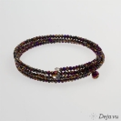 Deja vu Necklace, bracelets, purple-pink, Bs 664-2, dark violet