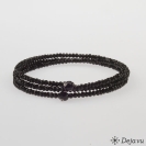 Deja vu Necklace, fabrik bracelets, black-grey-silver, Bs 668-3, black