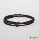 Deja vu Collier, Armb�nder, schwarz-grau-silber, Bs 668-3, schwarz