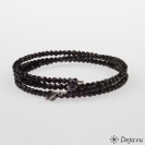 Deja vu Necklace, fabrik bracelets, black-grey-silver, Bs 766, black