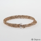 Deja vu Necklace, bracelets, brown-gold, Bs 76-1, dark camel
