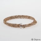 Deja vu Collier, Armb�nder, braun-gold, Bs 76-1, camel dunkel