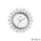 Deja vu Uhr, Schmuckscheiben, Edelstahl, E 155