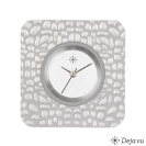 Deja vu Uhr, Schmuckscheiben, Edelstahl, E 62