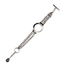 Deja vu watch, barrettes & metalbands, stainless steel arm-chain, E-ab 12