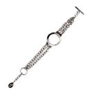 Deja vu watch, barrettes & metalbands, stainless steel arm-chain, E-ab 16