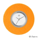 Deja vu watch, jewelry discs, felt, round, F 11, light orange