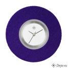 Deja vu watch, jewelry discs, felt, round, F 15, indigo