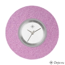 Deja vu watch, jewelry discs, felt, round, F 17, dark-antique pink