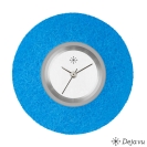 Deja vu watch, jewelry discs, felt, round, F 18, medium blue