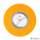 Deja vu watch, jewelry discs, felt, round, F 2, golden orange