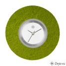 Deja vu Uhr, Schmuckscheiben, Filz, rund, F 20, oliv  Deja vu Uhr, Schmuckscheiben, Filz, rund, F 20, oliv