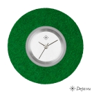Deja vu watch, jewelry discs, felt, round, F 24, grass