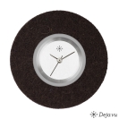 Deja vu watch, jewelry discs, felt, round, F 26, black brown