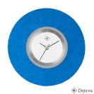 Deja vu watch, jewelry discs, felt, round, F 3, royal blue