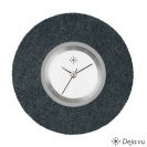 Deja vu watch, jewelry discs, felt, round, F 33, anthracite