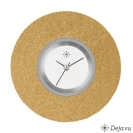 Deja vu watch, jewelry discs, felt, round, F 38, ochre