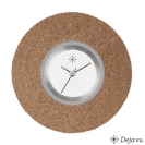 Deja vu watch, jewelry discs, felt, round, F 39, camel