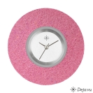 Deja vu watch, jewelry discs, felt, round, F 40, hot pink