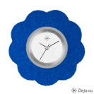 Deja vu watch, jewelry discs, felt, flower, F 58, navy blue