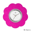Deja vu watch, jewelry discs, felt, flower, F 63, light blackberry