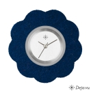 Deja vu watch, jewelry discs, felt, flower, F 69, sapphire