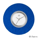 Deja vu watch, jewelry discs, felt, round, F 8, navy blue