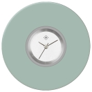 Deja vu Uhr, Schmuckscheiben, Acryl einfarbig, blau-t�rkis, K 102-1 a